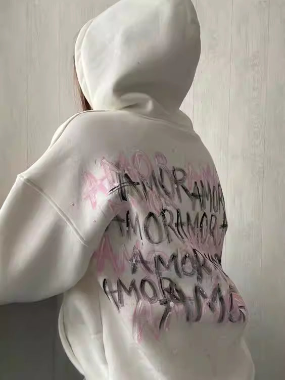 White Amour Hoodie